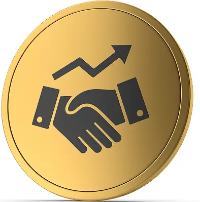 Business growth icon